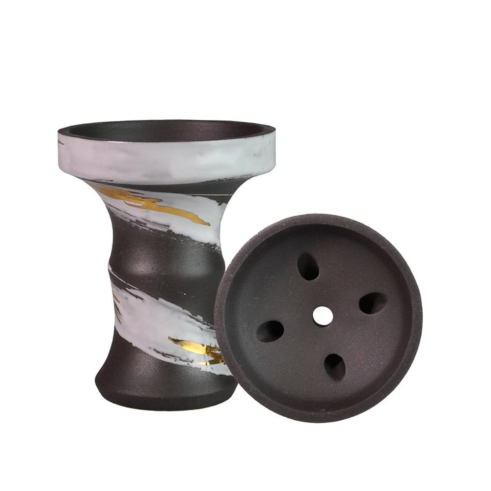 Глиняні чаші для кальяну Personalka Bowl Gold White